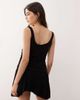 Lioness Lioness Field of Dreams scoop neck ruched bodice pleated hem mini dress in black - 3