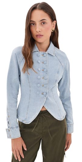 Lioness Lioness Form Denim Jacket Light Denim