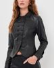 Lioness Lioness Form Faux Leather Jacket Dusk - 2