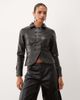 Lioness Lioness Form faux leather Napoleon button detail jacket in black - part of a set - 2