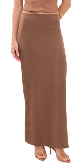 Lioness Lioness Front Row Maxi Skirt Chocolate