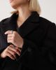 Lioness Lioness heart shaped wool touch double breasted cinched waist barrel sleeve coat in black - 2