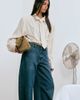 Lioness Lioness Horseshoe barrel leg jeans in washed indigo denim-Blue - 2