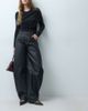 Lioness Lioness Horseshoe barrel leg waxed denim jean in dark blue-Navy - 1