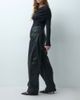 Lioness Lioness Horseshoe barrel leg waxed denim jean in dark blue-Navy - 3