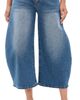 Lioness Lioness Horseshoe Cropped Jeans Dark Indigo - 1