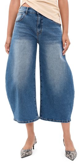 Lioness Lioness Horseshoe Cropped Jeans Dark Indigo