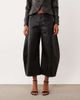 Lioness Lioness Horseshoe faux leather cropped barrel leg pants in black - part of a set - 2