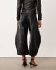 Lioness Lioness Horseshoe faux leather cropped barrel leg pants in black - part of a set - 3