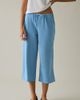 Lioness Lioness Juicy Cropped Low-Rise Straight Leg Sweatpants in Light Blue, Women's at Urban Outfitters - 3