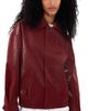 Lioness Lioness Kenny Faux Leather Bomber Jacket Cherry - 1