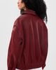 Lioness Lioness Kenny Faux Leather Bomber Jacket Cherry - 3