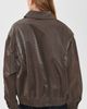 Lioness Lioness Kenny Faux Leather Bomber Jacket Espresso - 3