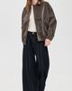 Lioness Lioness Kenny Faux Leather Bomber Jacket Espresso - 5