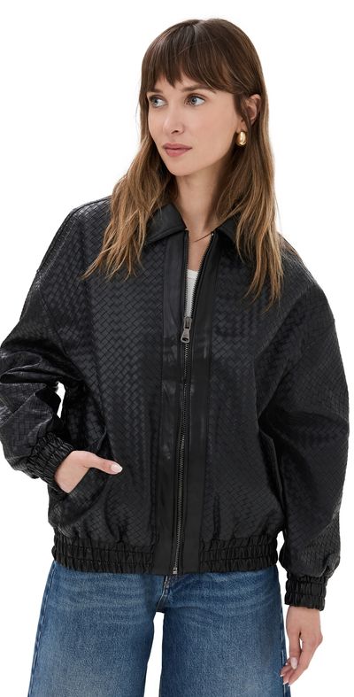 Lioness Lioness Kenny Woven Bomber Jacket ONYX S