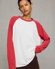 Lioness Lioness Kravitz Oversized Raglan Baseball Tee in Red, Women's at Urban Outfitters - 2