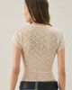 Lioness Lioness Love Letters Keyhole Semi-Sheer Lace Top in Lemon, Women's at Urban Outfitters - 4