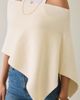 Lioness Lioness Luminous Asymmetric Ribbed Knit Poncho Top in Cream, Women's at Urban Outfitters - 3