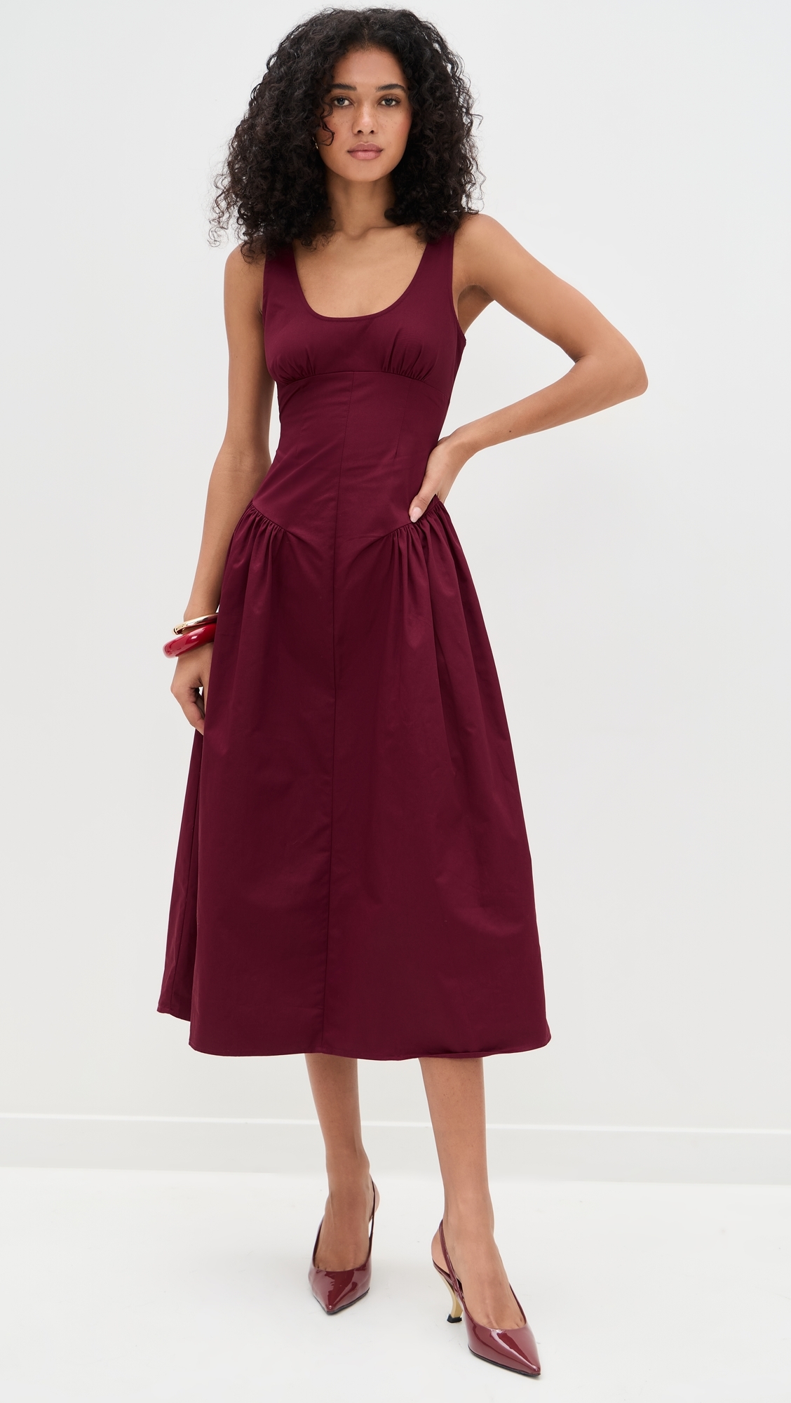 lioness burgundy dress Lioness