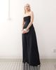 Lioness Lioness Lush linen blend bandeau ruched bodice detail maxi dress in navy - 2