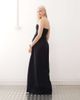 Lioness Lioness Lush linen blend bandeau ruched bodice detail maxi dress in navy - 4