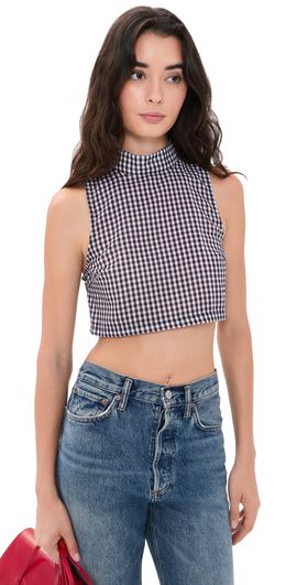 Lioness Lioness Marbella Top Midnight Gingham