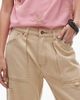 Lioness Lioness miami low rise pocket detail wide leg jeans in washed ecru-White - 4