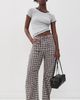 Lioness Lioness Miami Vice Pants BEIGE TARTAN - 5