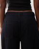 Lioness Lioness Muse low rise wide leg tie detail jean in rinse wash-Navy - 4