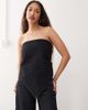 Lioness Lioness new york bandeau denim scarf top in indigo rinse wash - part of a set-Navy - 4