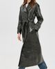 Lioness Lioness Off Duty Faux Leather Coat Washed Onyx - 2