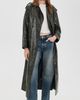 Lioness Lioness Off Duty Faux Leather Coat Washed Onyx - 5
