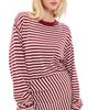 Lioness Lioness Olsen Knit Top Wine Stripe - 1