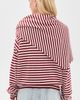 Lioness Lioness Olsen Knit Top Wine Stripe - 3