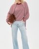 Lioness Lioness Olsen Knit Top Wine Stripe - 5