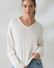 Lioness Lioness Olsen Scarf Detail V-Neck Long Sleeve Top in White, Women's at Urban Outfitters - 3