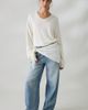 Lioness Lioness Olsen Scarf Detail V-Neck Long Sleeve Top in White, Women's at Urban Outfitters - 5