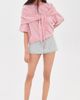 Lioness Lioness Olsen Short Sleeve Top Pink Cream Stripe - 5