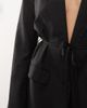 Lioness Lioness oversized cinched tie waist blazer mini dress in black - 3