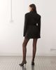 Lioness Lioness oversized cinched tie waist blazer mini dress in black - 4