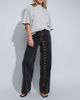 Lioness Lioness Penny asymmetric button detail relaxed leg jeans in black - 1