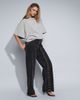 Lioness Lioness Penny asymmetric button detail relaxed leg jeans in black - 4