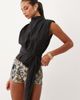 Lioness Lioness Penthouse funnel neck structured tie waist top in black - part of a set - 1