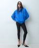 Lioness Lioness Penthouse tie funnel neck windbreaker jacket in pool party blue - 4