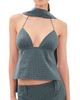 Lioness Lioness Play On Halter Top NAVY - 1