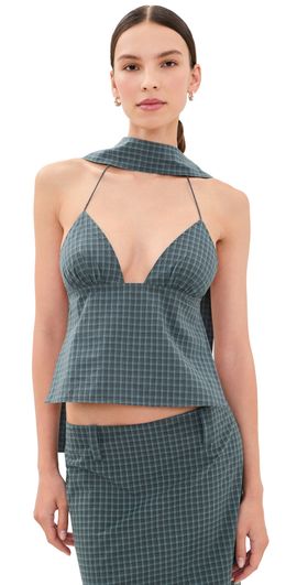 Lioness Lioness Play On Halter Top NAVY