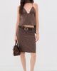 Lioness Lioness Play On Midi Skirt Chocolate - 5