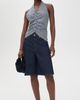 Lioness Lioness Power Hour Halter Top Navy Plaid - 5