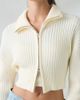 Lioness Lioness Priority Zip-Up Mock Neck Sweater in White, Women's at Urban Outfitters - 2