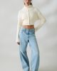 Lioness Lioness Priority Zip-Up Mock Neck Sweater in White, Women's at Urban Outfitters - 3